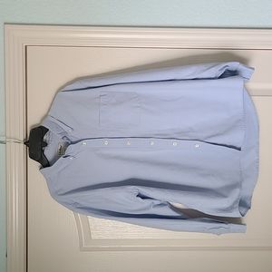 L.L. Bean Women's Blue Cotton Button-Down (LG)